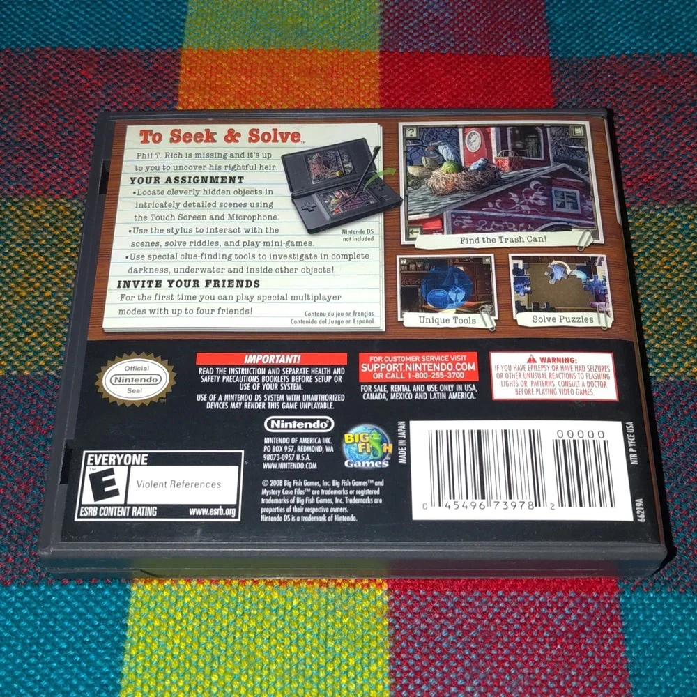 Mystery Case Files: MillionHeir (Nintendo DS, 2008)